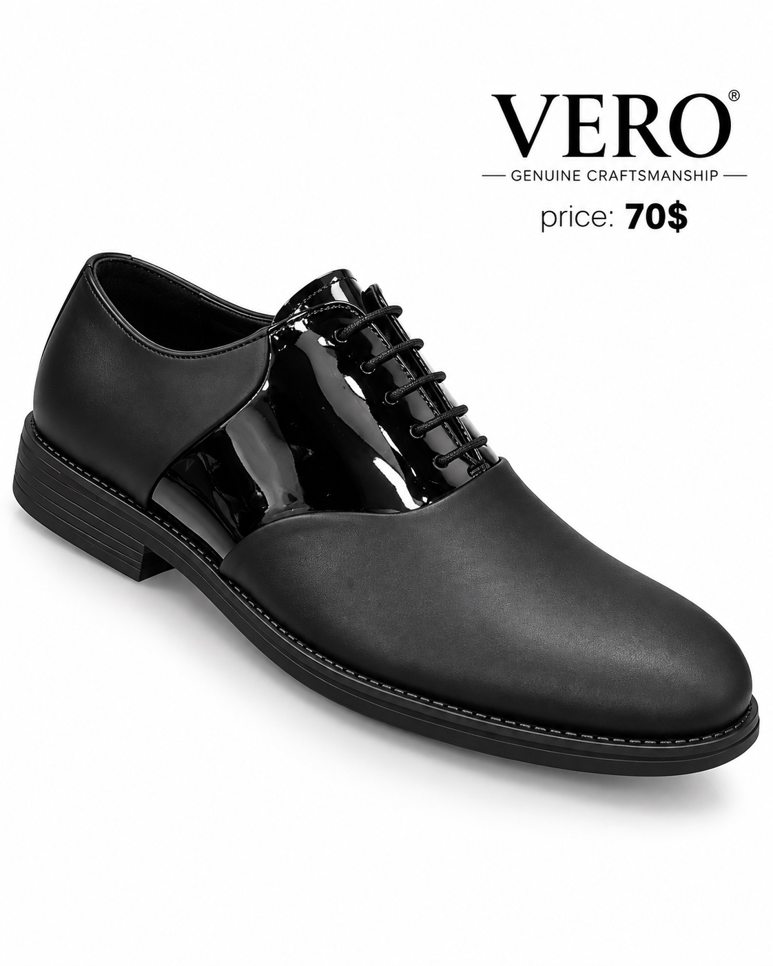 حذاء توكسيدو رسمي أسود من VERO